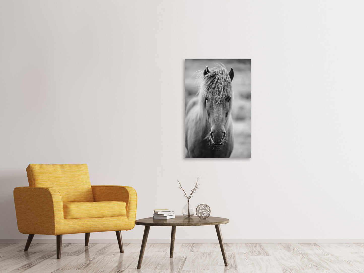 Leinwandbild Da Steht Ein Pferd Auf`m Flur