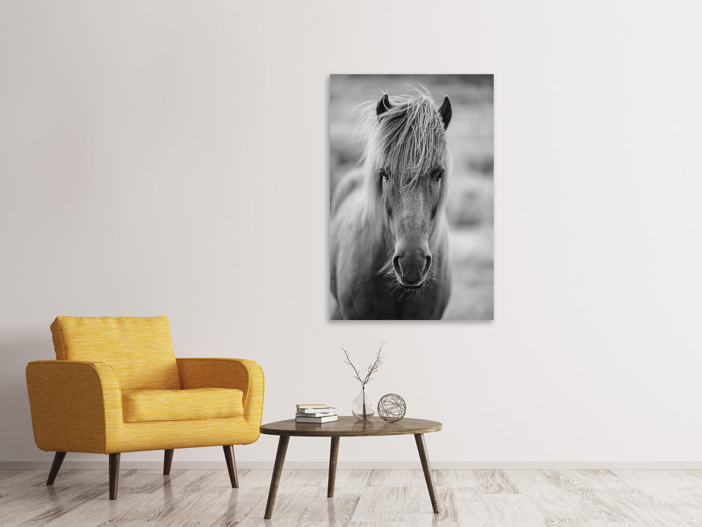 Leinwandbild Da Steht Ein Pferd Auf`m Flur