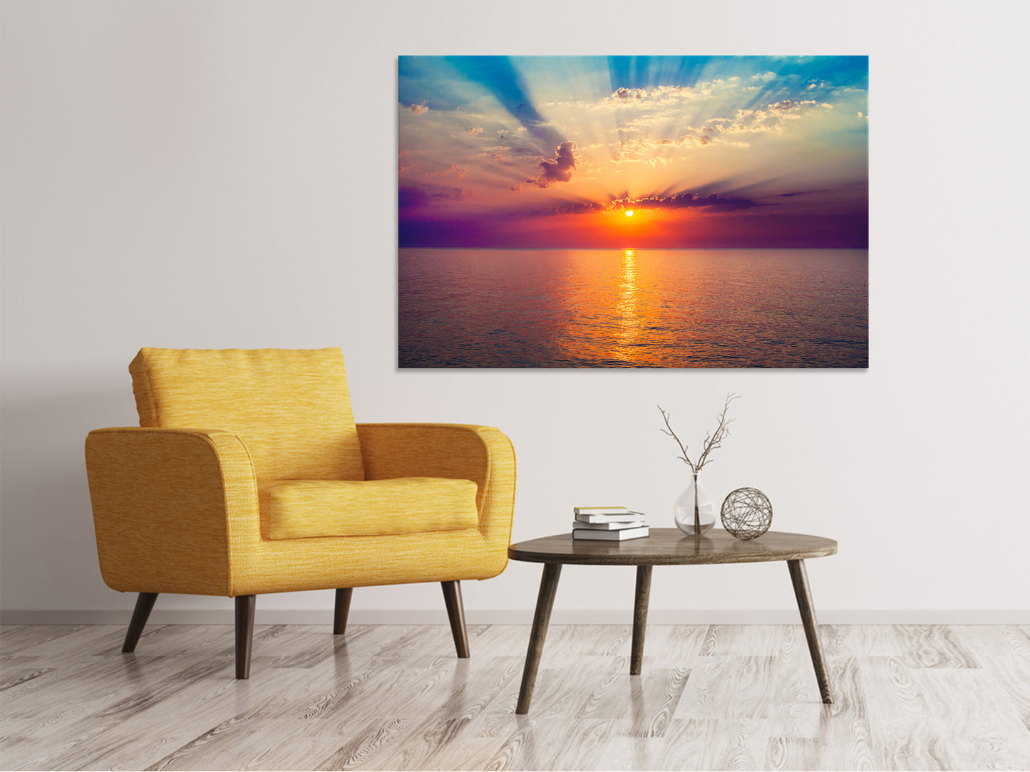 Leinwandbild Mystischer Sonnenaufgang