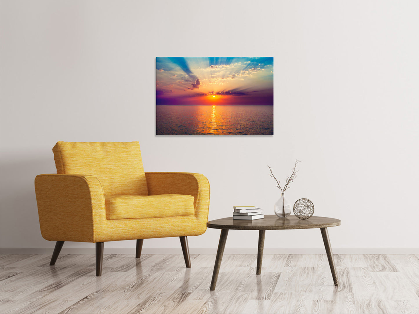 Leinwandbild Mystischer Sonnenaufgang