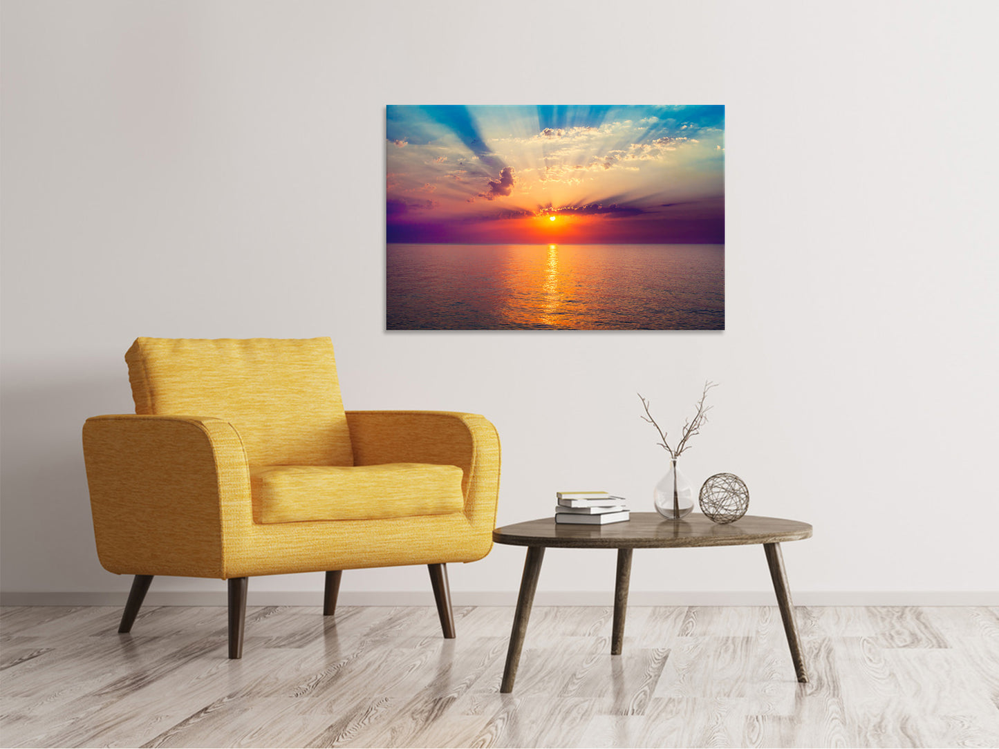 Leinwandbild Mystischer Sonnenaufgang