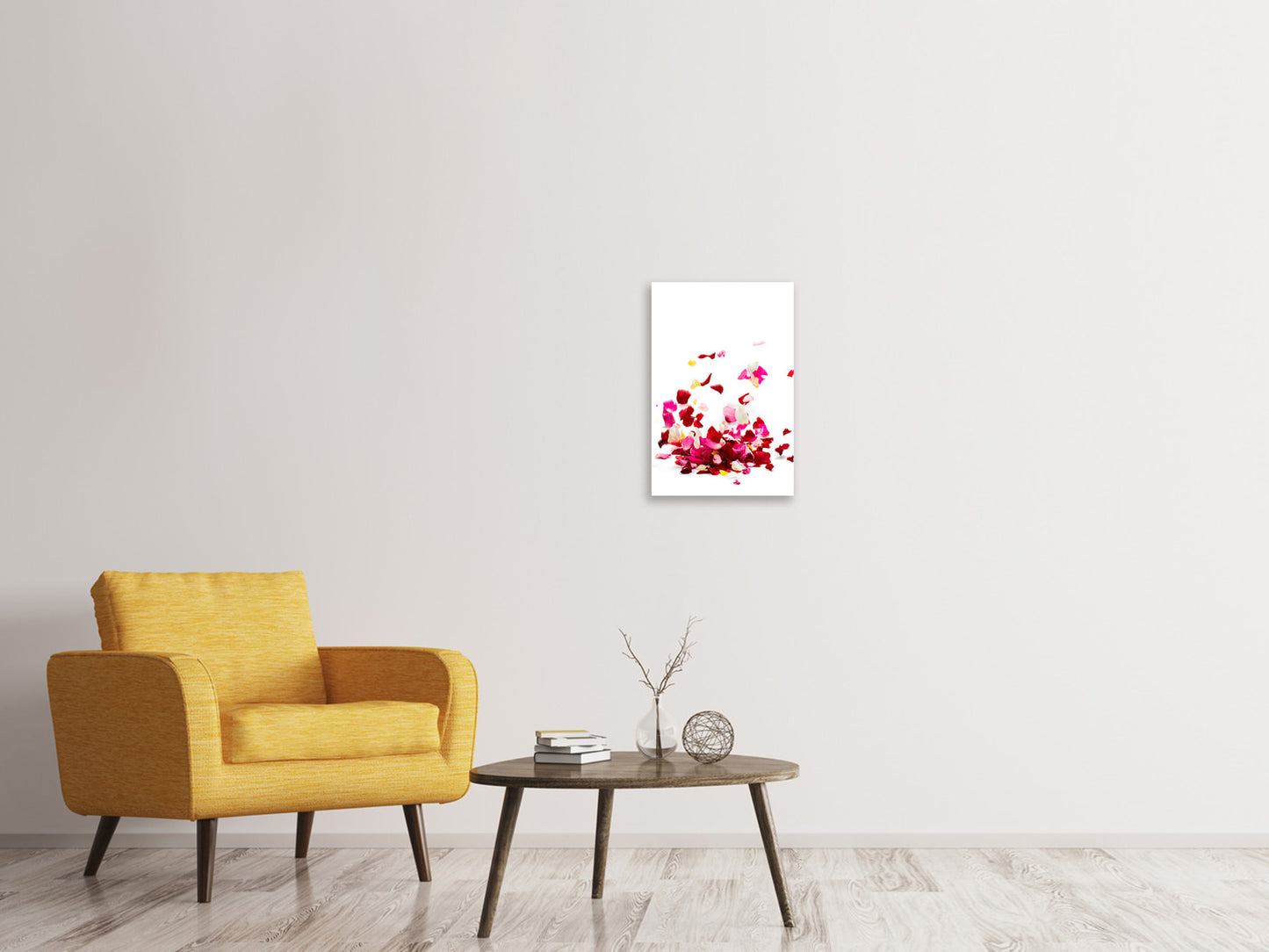 Leinwandbild Auf Rosenblätter gebettet