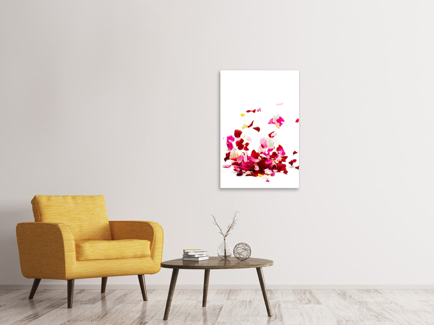 Leinwandbild Auf Rosenblätter gebettet
