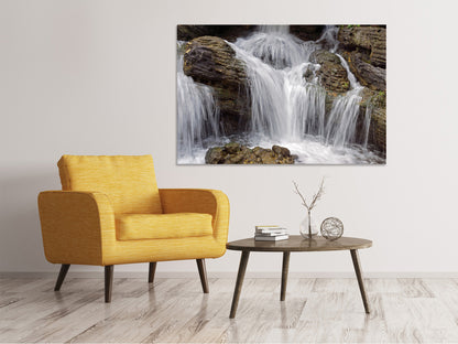 Leinwandbild Wasserfall XXL