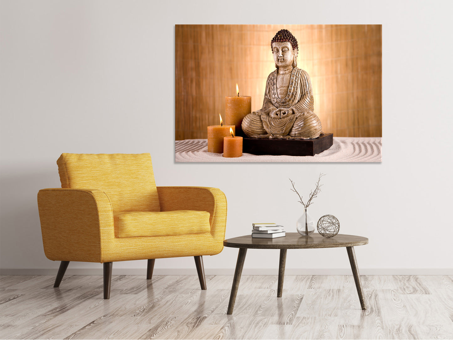 Leinwandbild Buddha in der Meditation