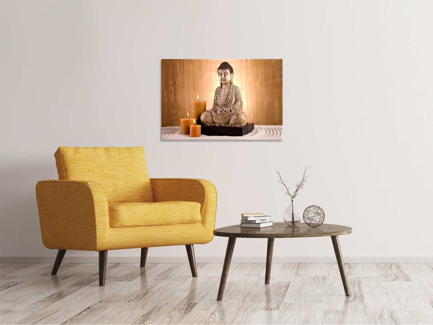 Leinwandbild Buddha in der Meditation