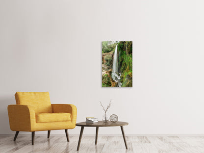 Leinwandbild Klarer Wasserfall