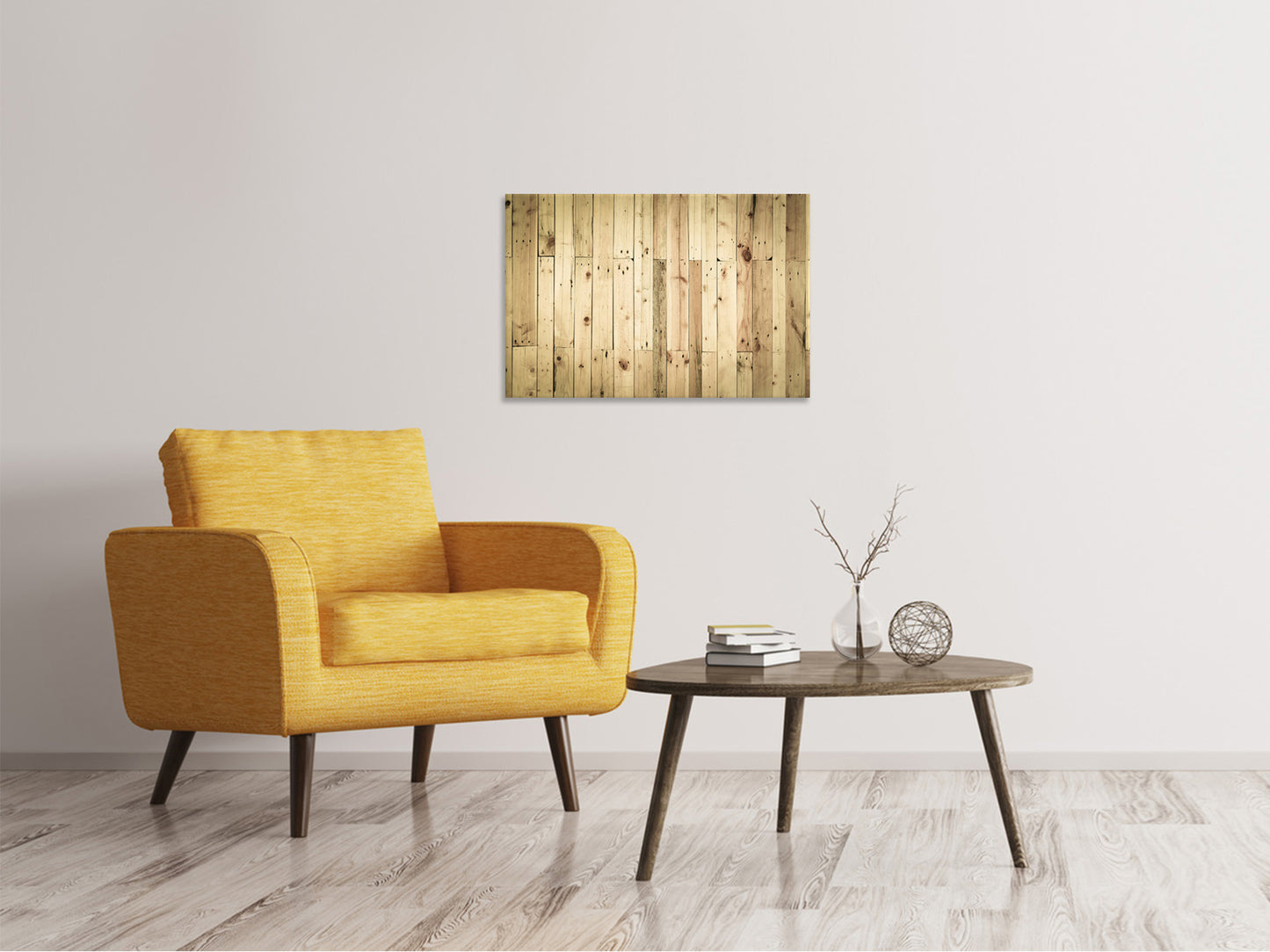 Leinwandbild Holzpaneelen