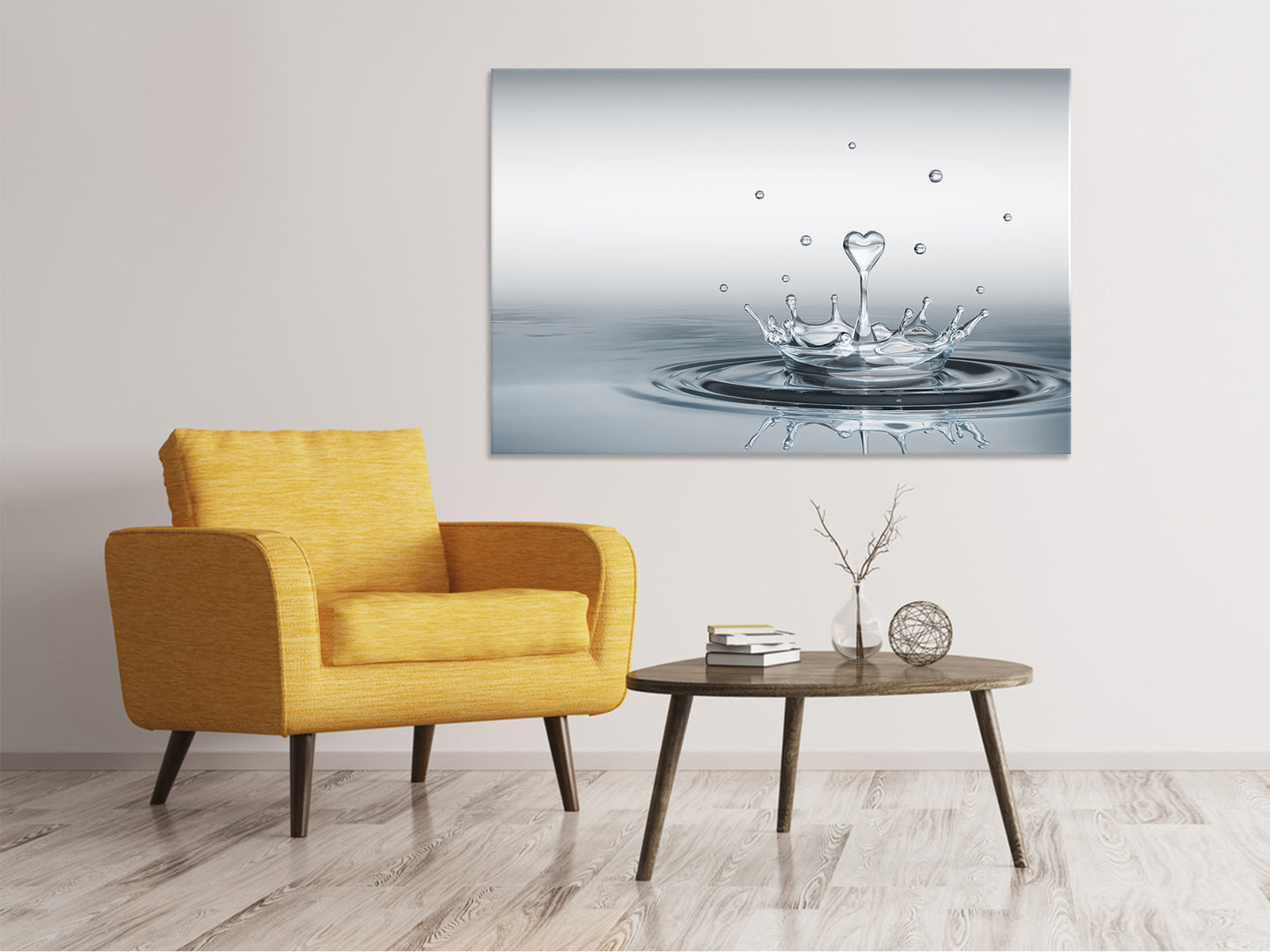 Leinwandbild Wasserfigur