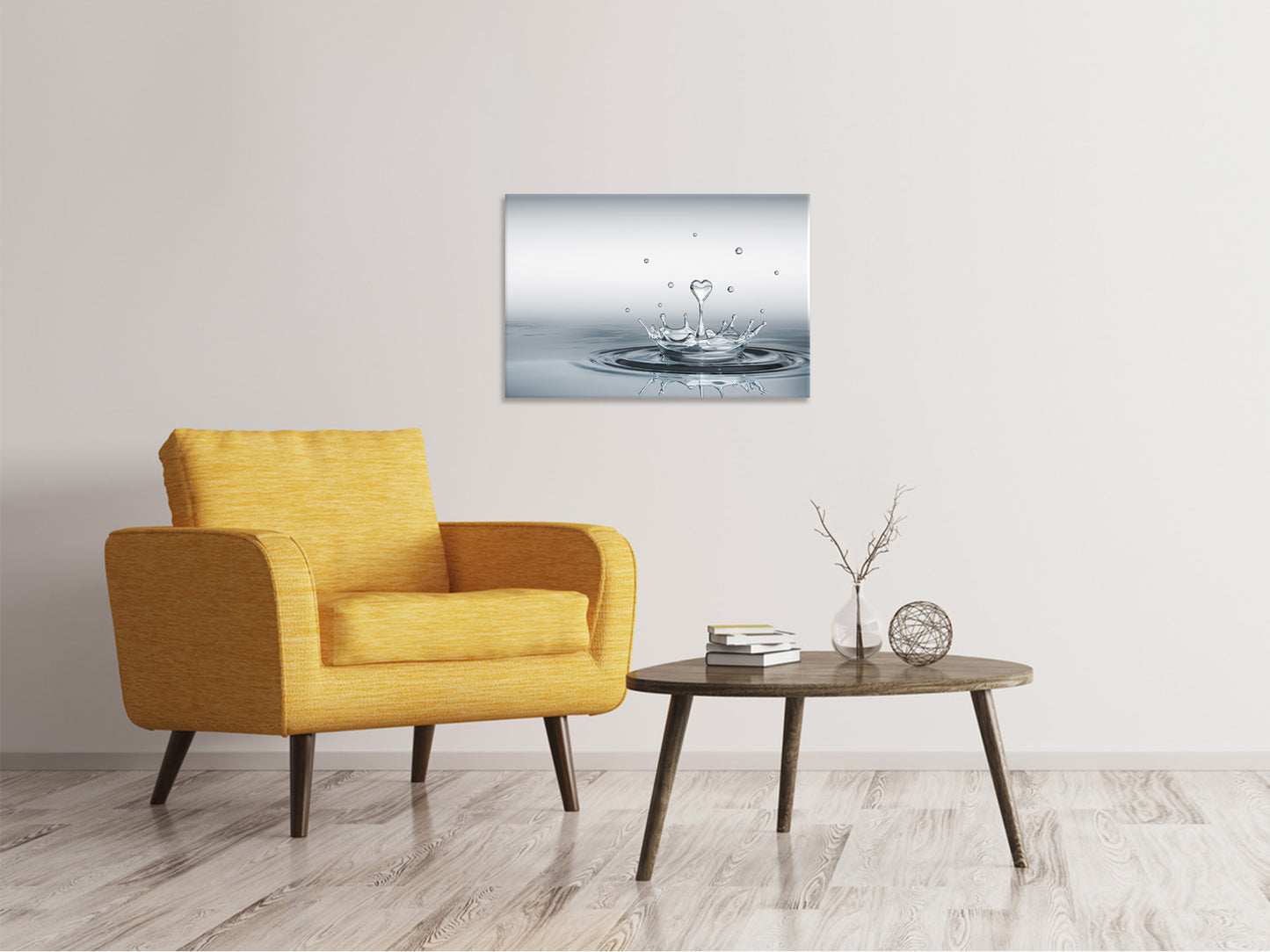 Leinwandbild Wasserfigur