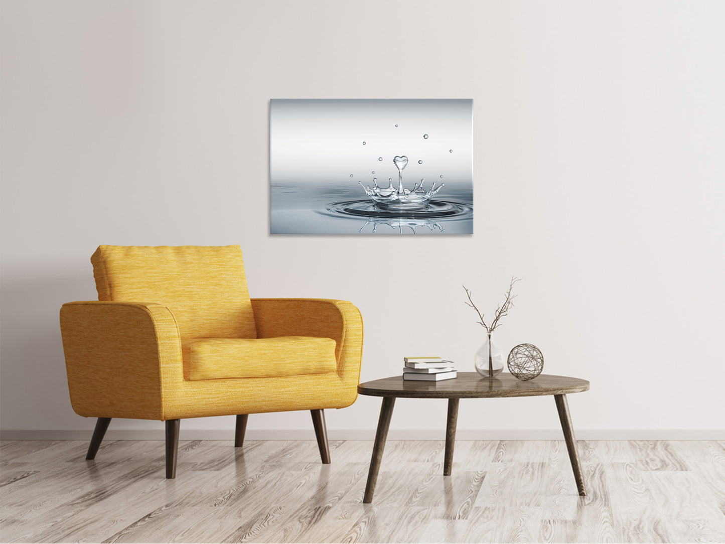 Leinwandbild Wasserfigur