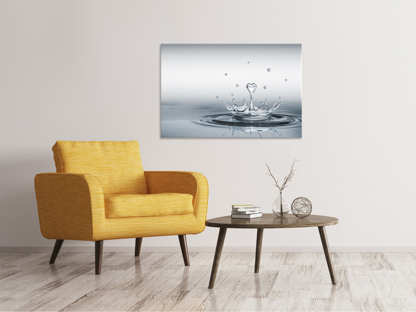 Leinwandbild Wasserfigur