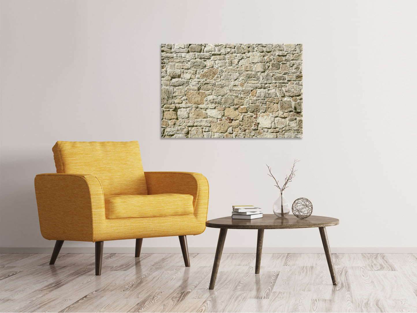 Leinwandbild Naturmauer