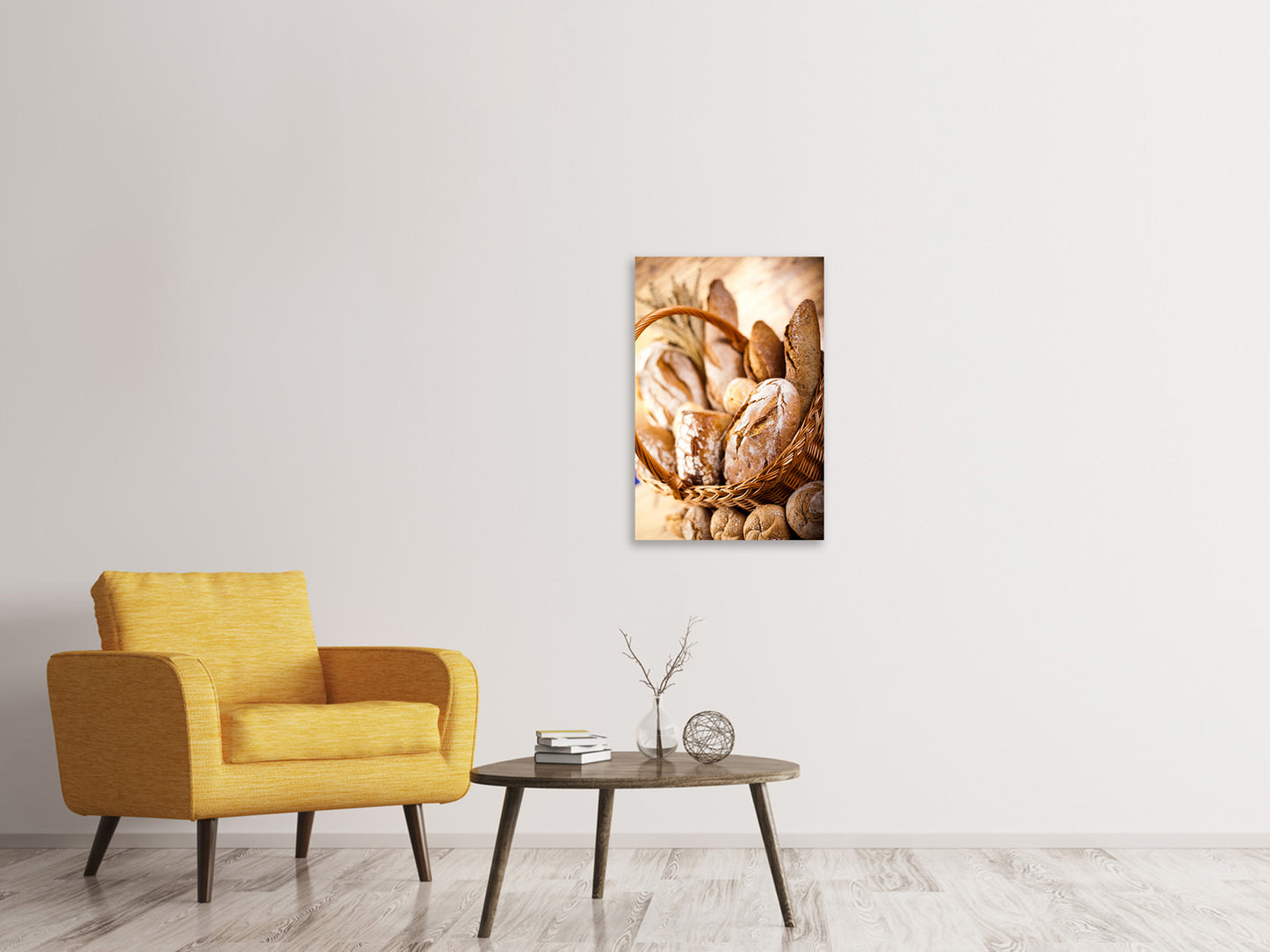 Leinwandbild Brotkorb