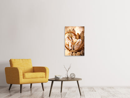 Leinwandbild Brotkorb