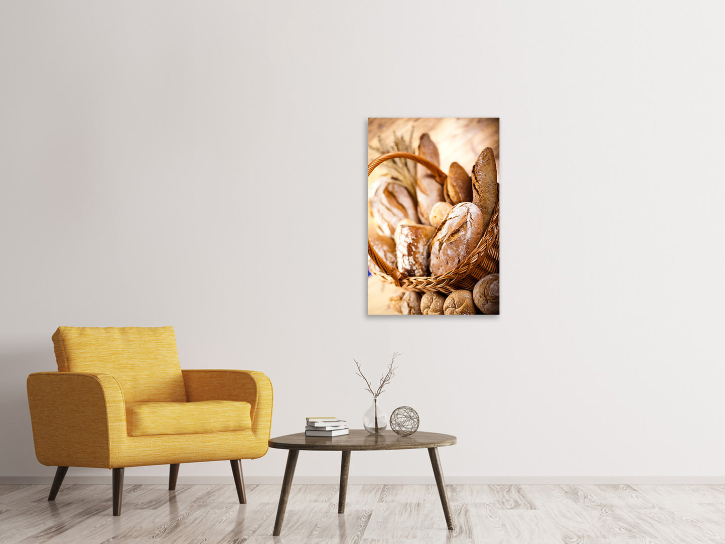 Leinwandbild Brotkorb