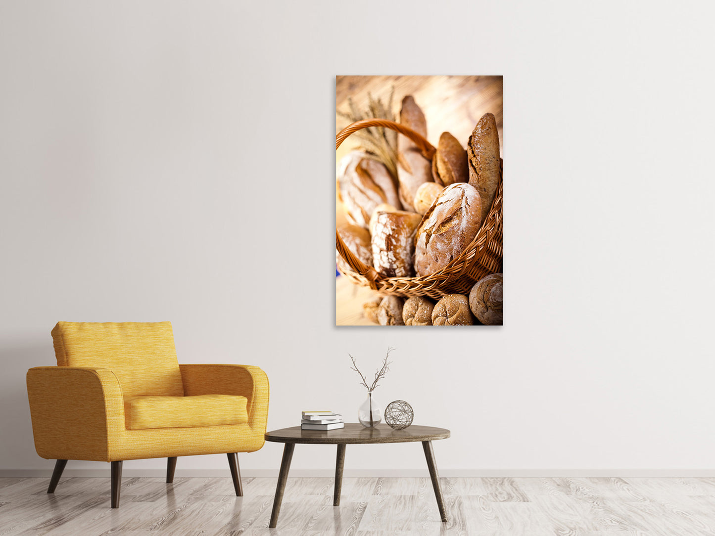 Leinwandbild Brotkorb