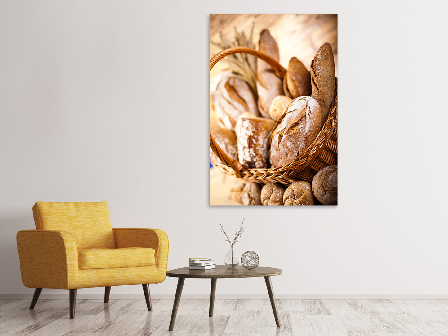Leinwandbild Brotkorb