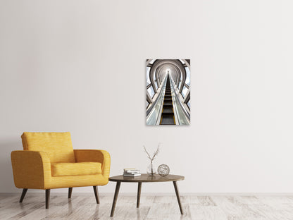 Leinwandbild Futuristische Rolltreppe