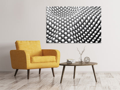 Leinwandbild 3D-Rasterdesign