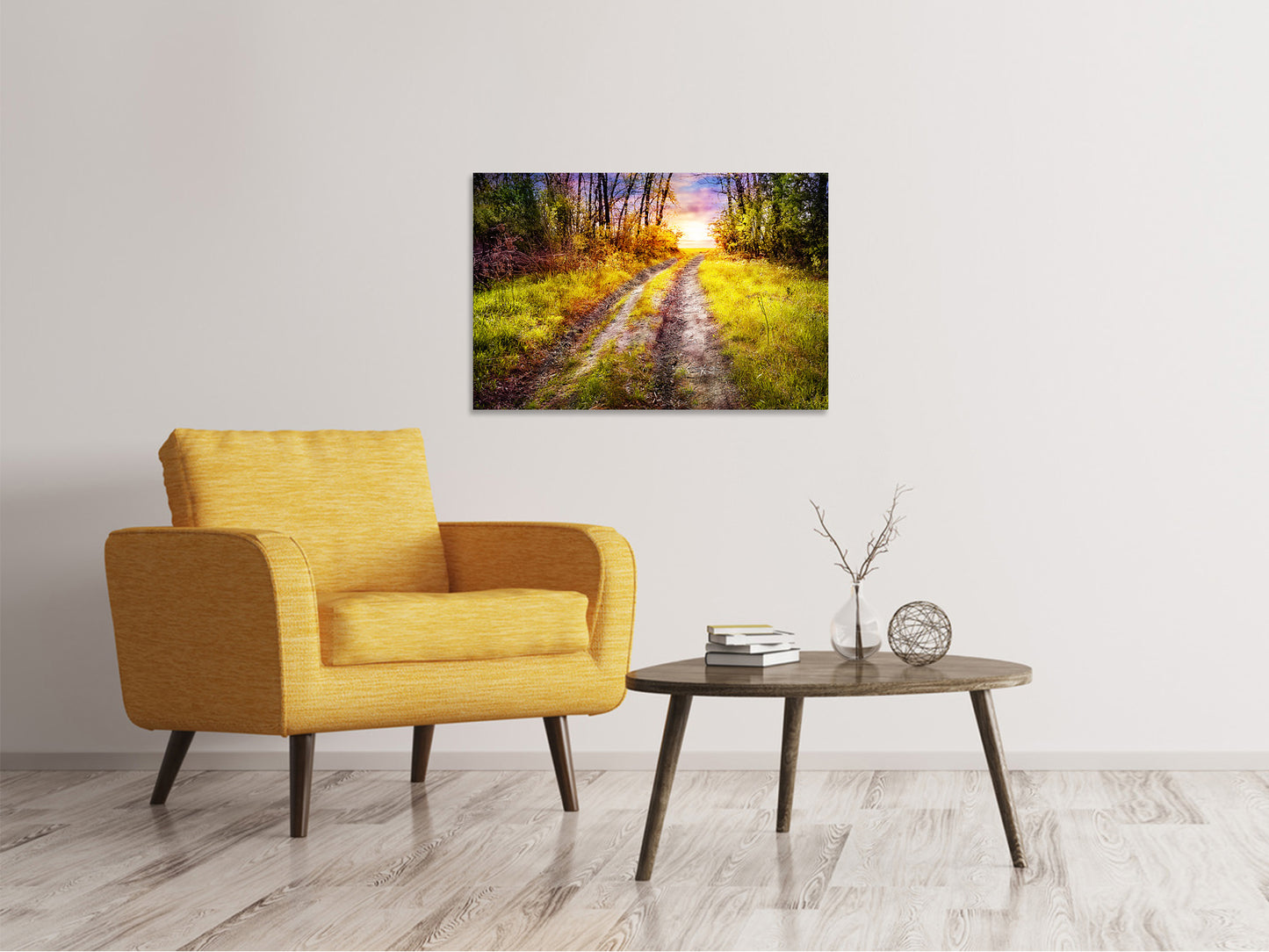 Leinwandbild Der Waldpfad