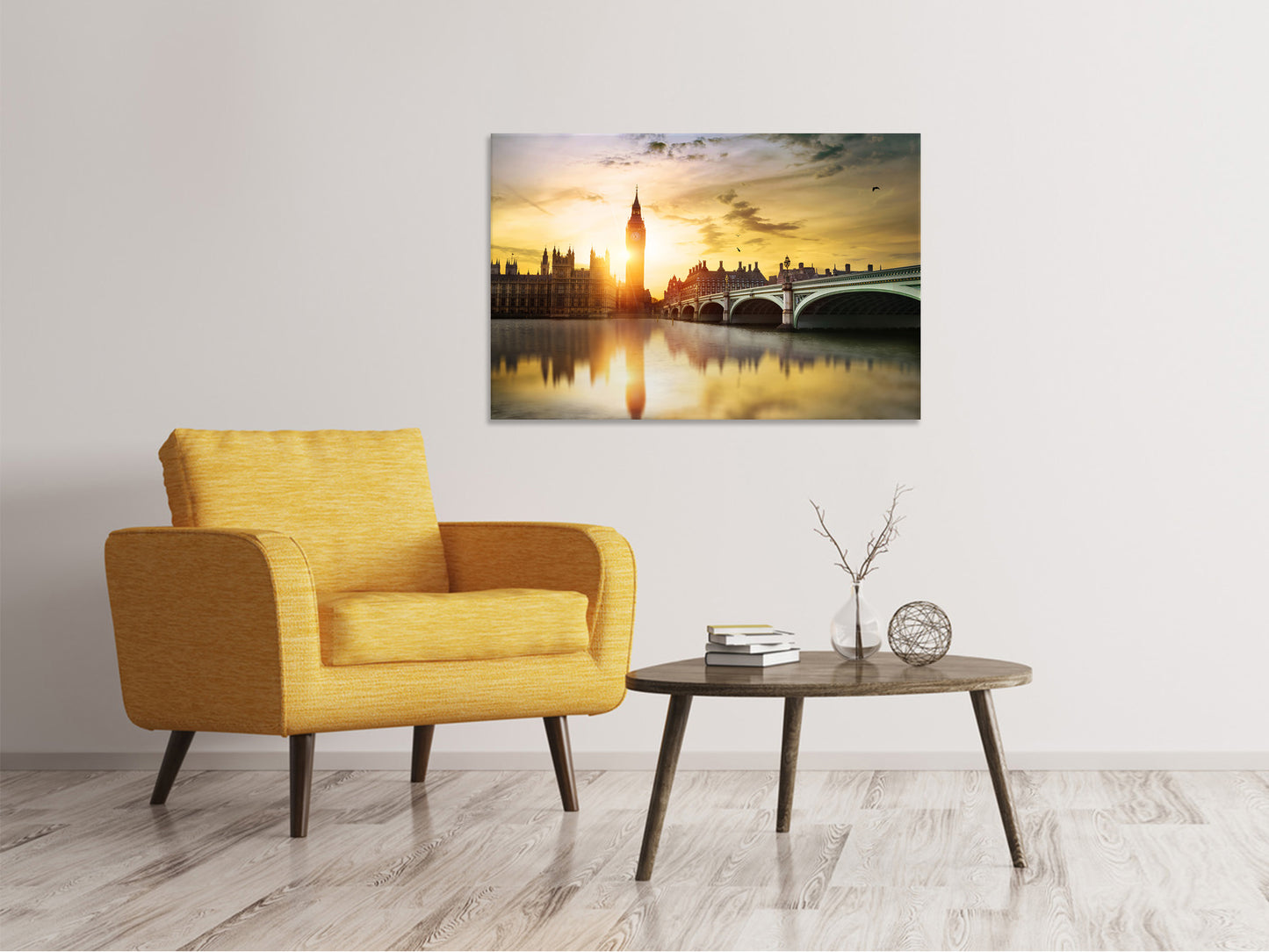Leinwandbild Skyline Big Ben im Sonnenuntergang