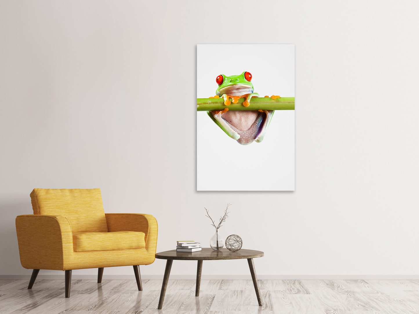 Leinwandbild Frosch-Akrobatik