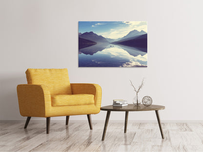Leinwandbild Bergspiegelung