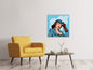Leinwandbild Pop Art Pilotin