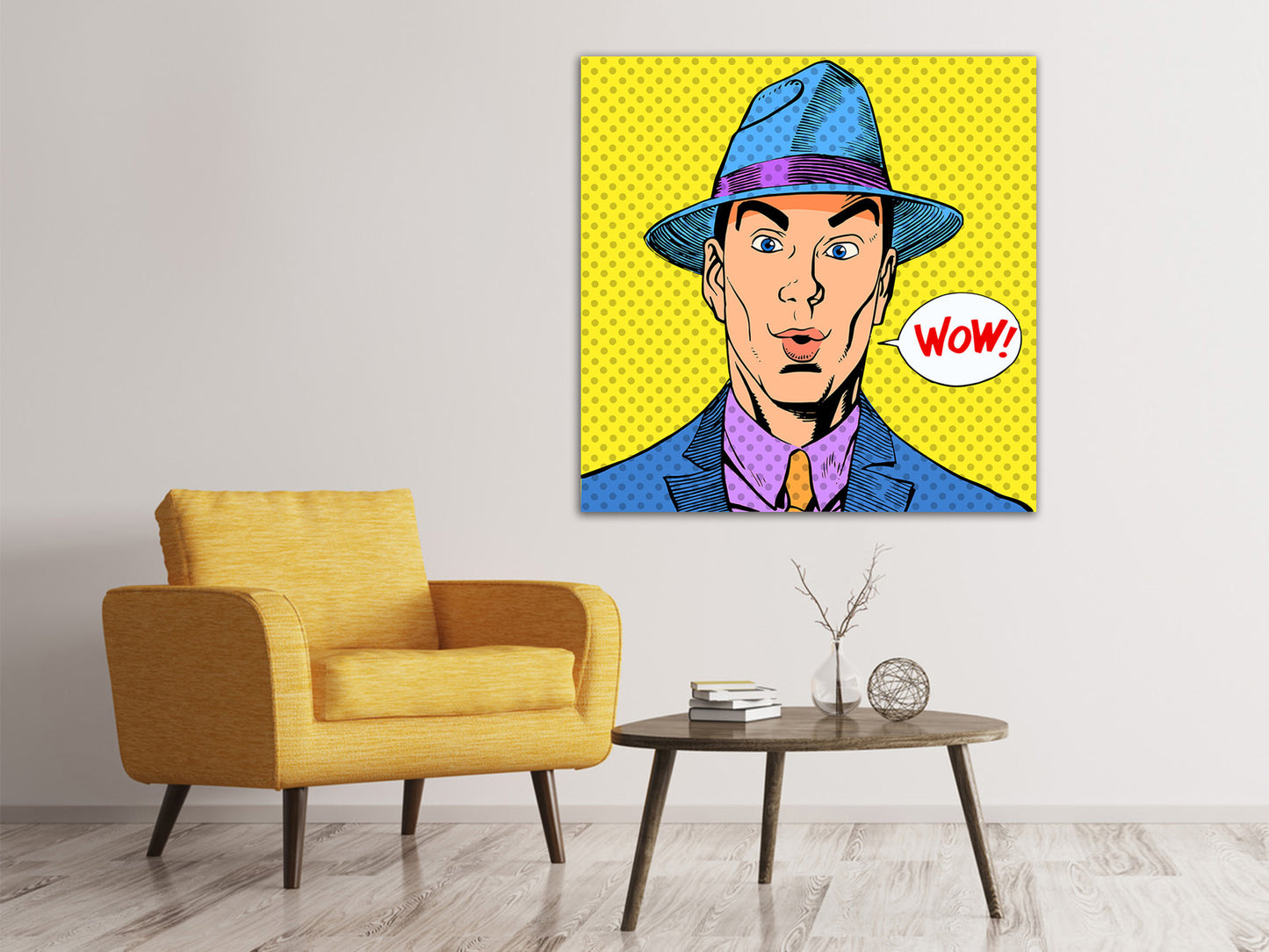 Leinwandbild Pop Art Wow