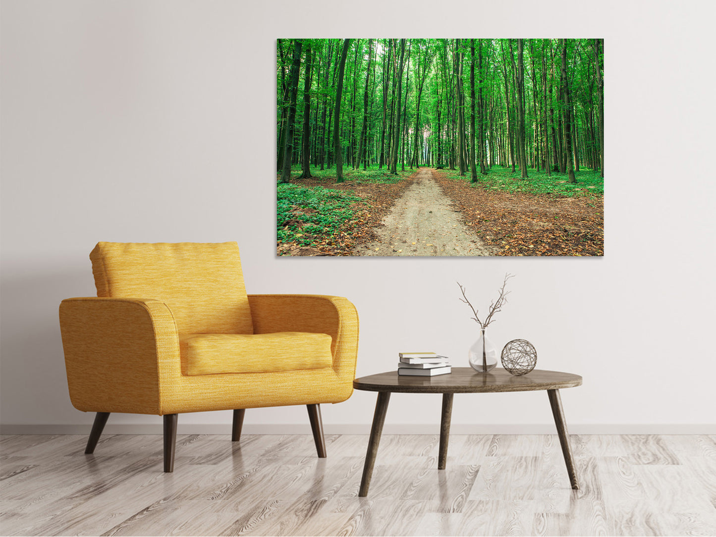 Leinwandbild Tannenwald