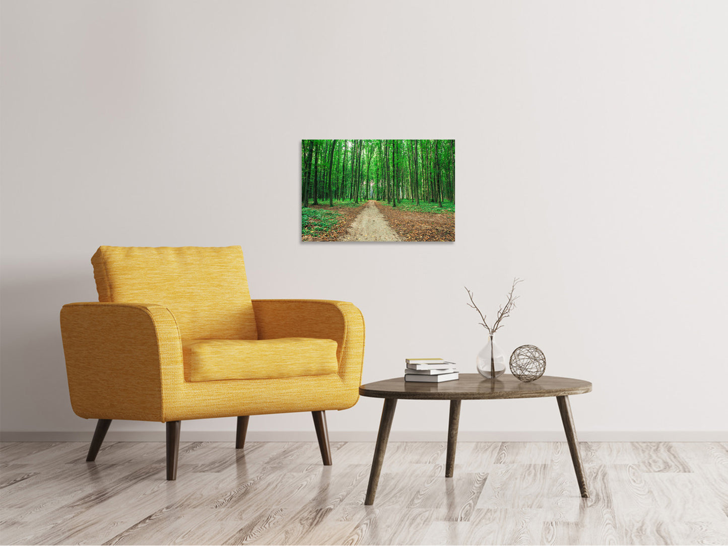 Leinwandbild Tannenwald