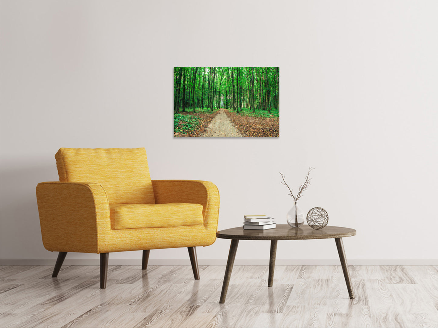 Leinwandbild Tannenwald
