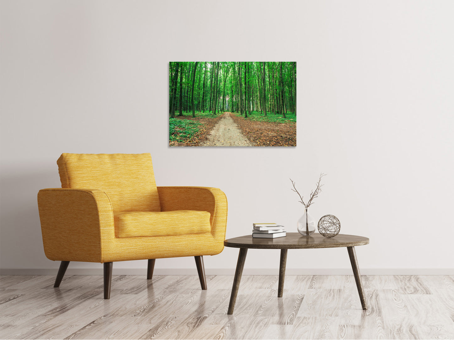 Leinwandbild Tannenwald