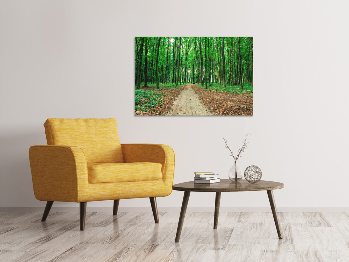 Leinwandbild Tannenwald
