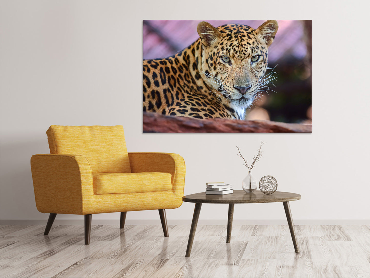 Leinwandbild Leopard