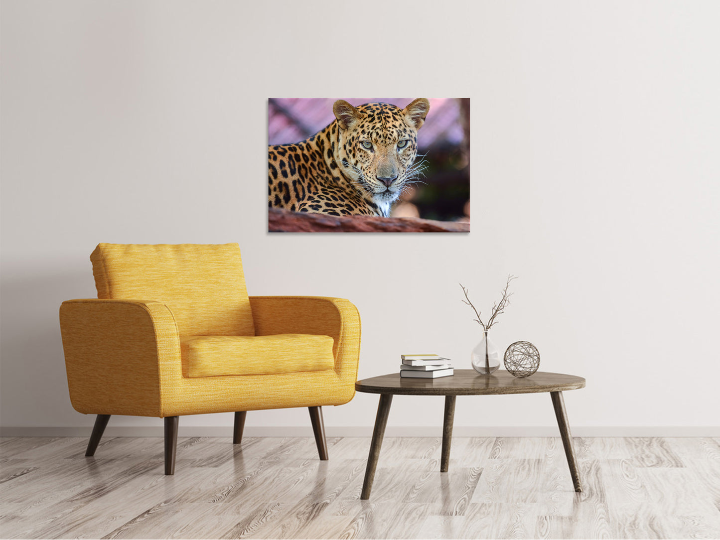 Leinwandbild Leopard
