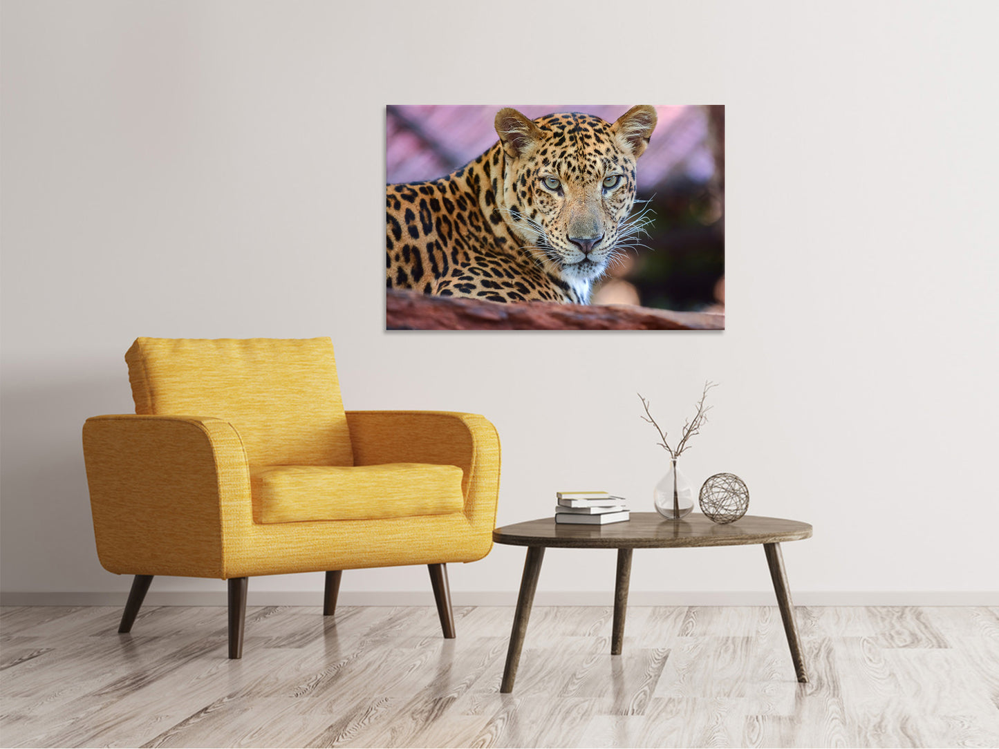 Leinwandbild Leopard