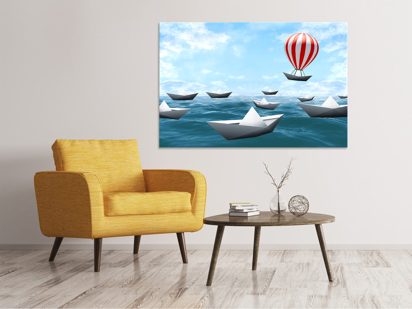 Leinwandbild Schiffchen