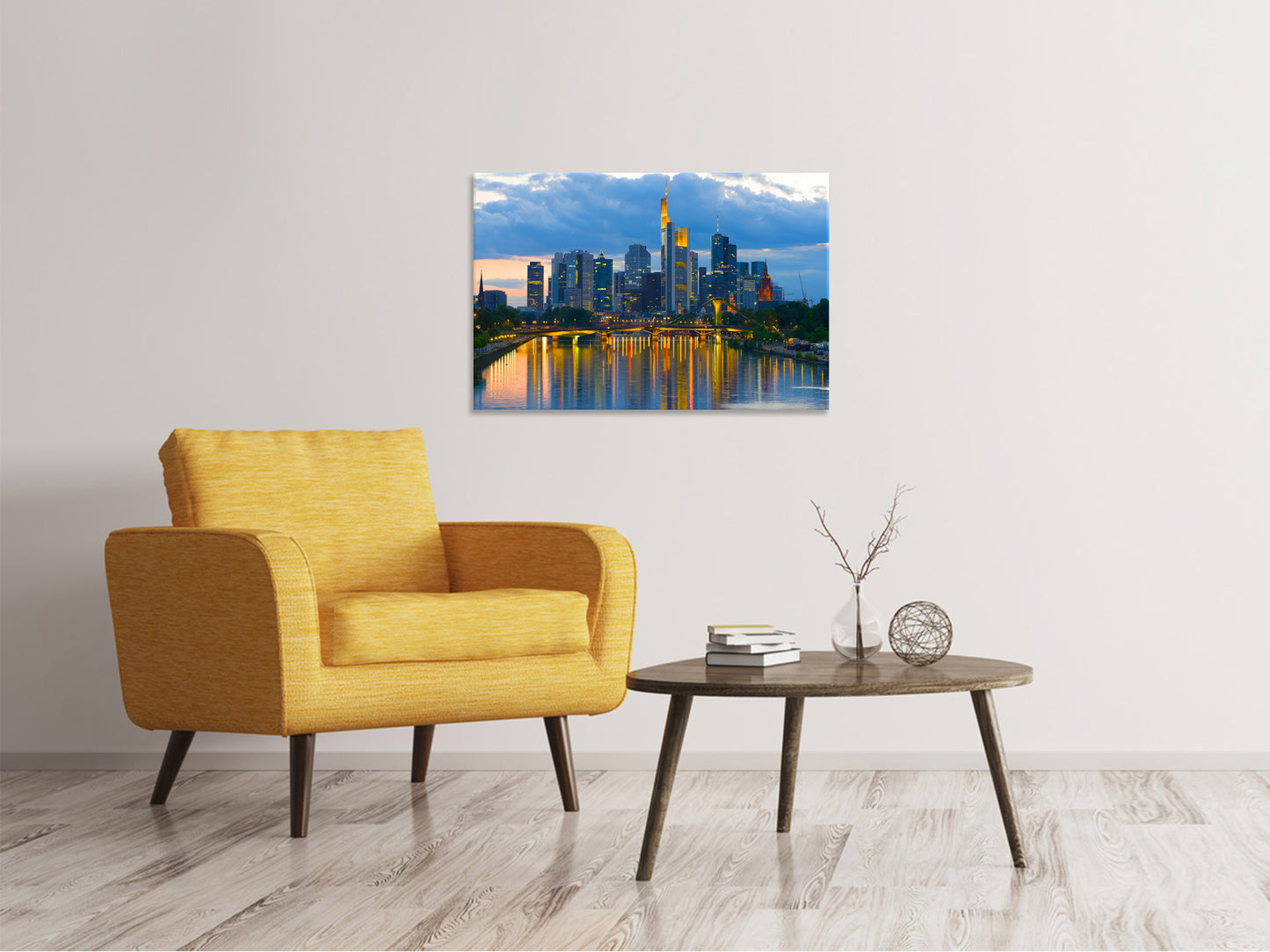 Leinwandbild Skyline Frankfurt am Main