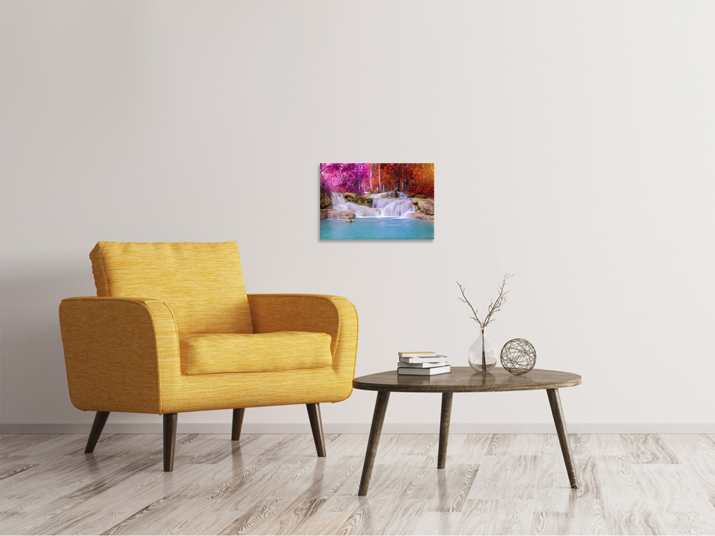 Leinwandbild Paradiesischer Wasserfall