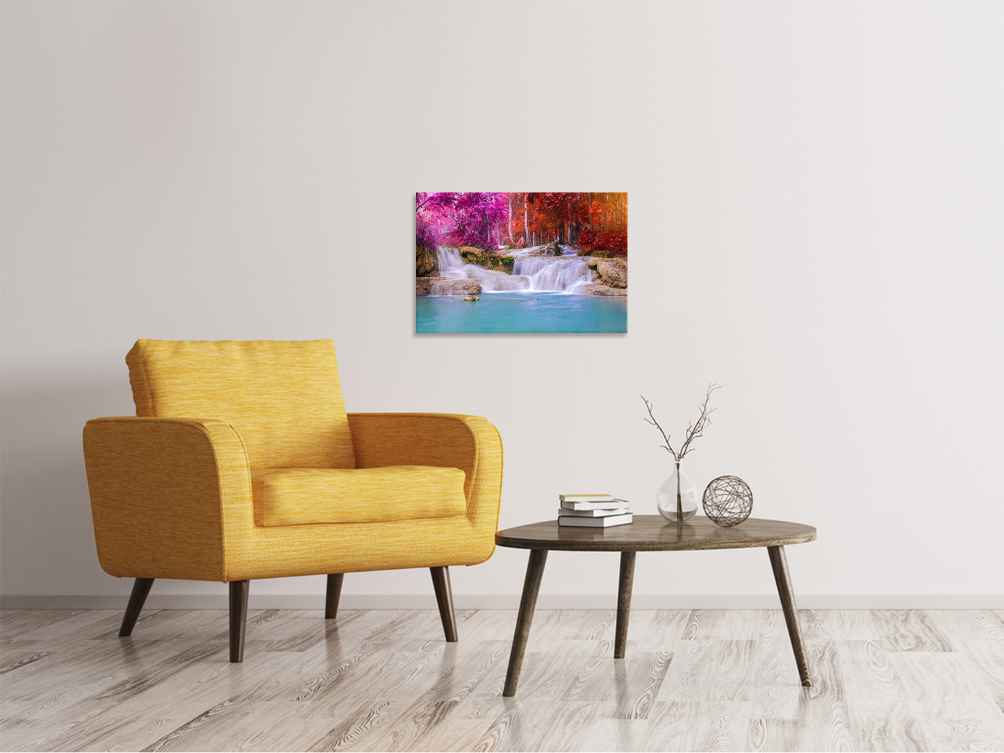 Leinwandbild Paradiesischer Wasserfall