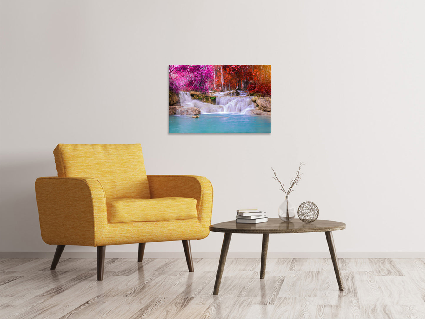 Leinwandbild Paradiesischer Wasserfall