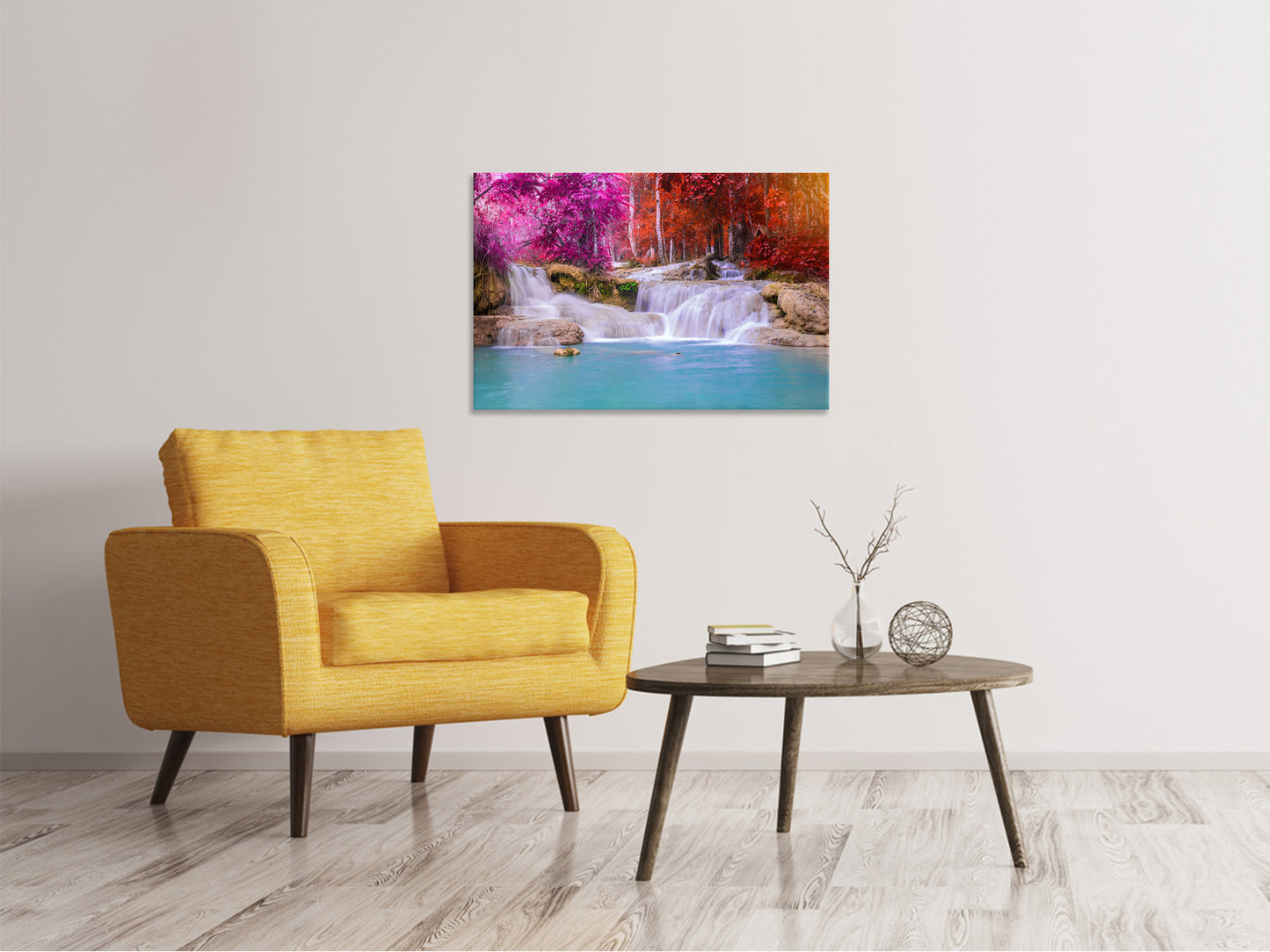 Leinwandbild Paradiesischer Wasserfall