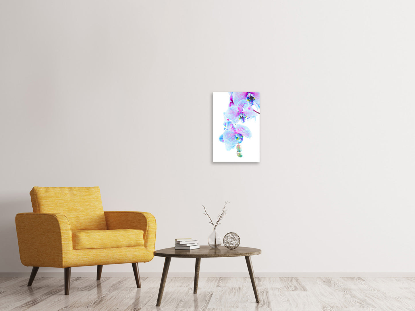 Leinwandbild Orchideen-Schmetterling