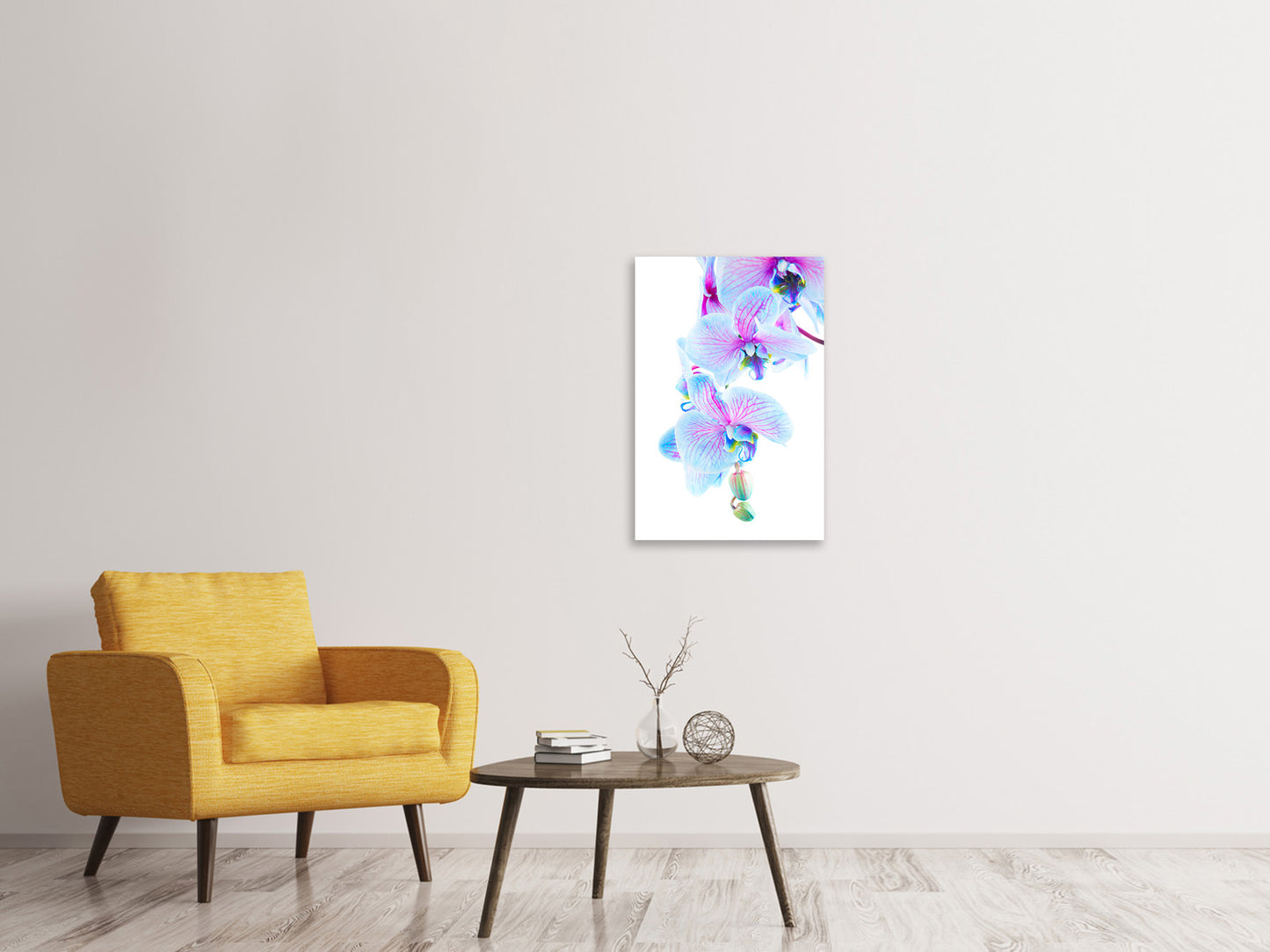 Leinwandbild Orchideen-Schmetterling