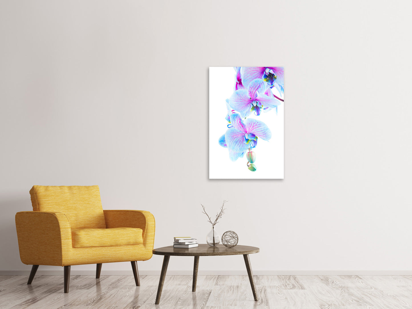 Leinwandbild Orchideen-Schmetterling