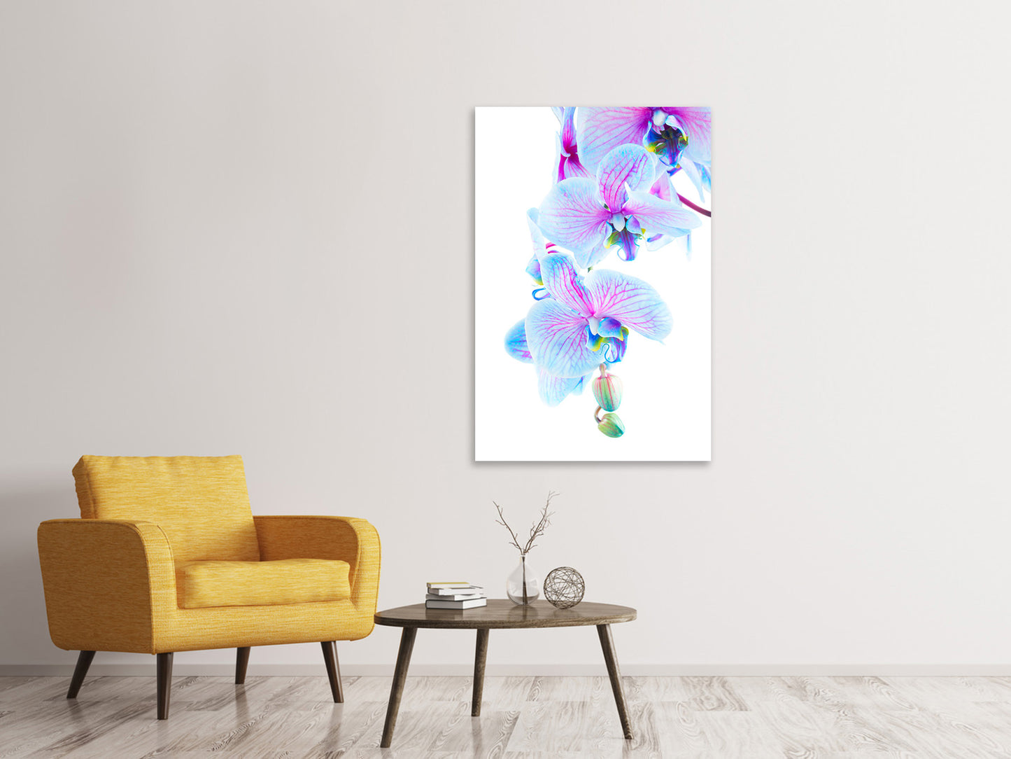 Leinwandbild Orchideen-Schmetterling