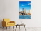 Leinwandbild Skyline New York and Brooklyn Bridge