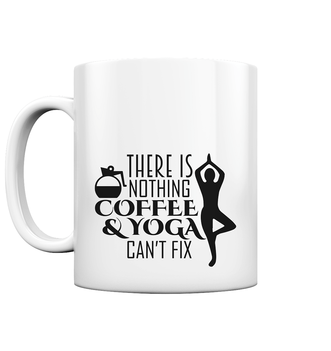 Kaffee & Yoga - Tasse glossy